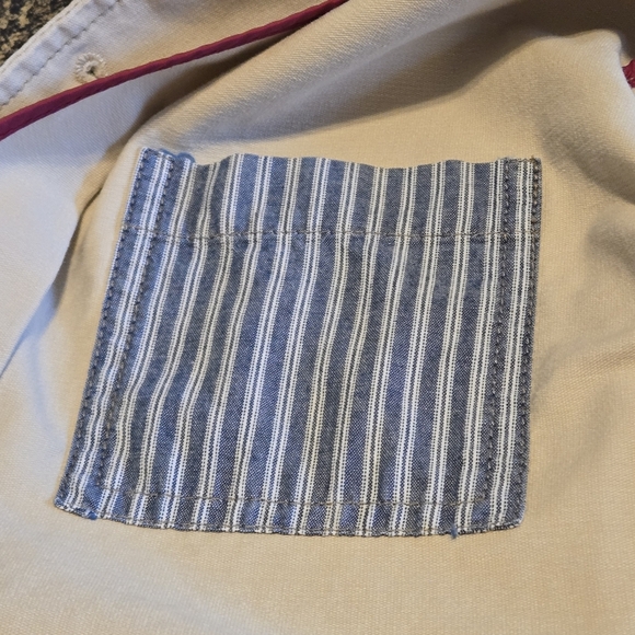 Eddie Bauer Women's M Beige Tan 100% Baumwolle (Cotton) Field Jacket Button Up - Picture 14 of 16